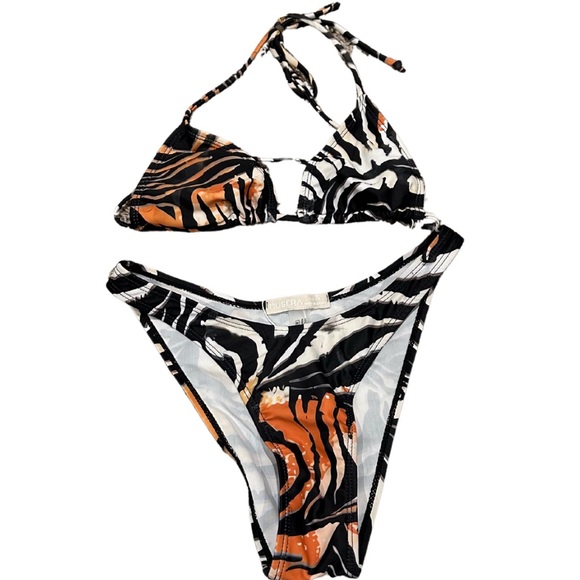 Tiger Print Bikini Set | Size XS | NWOT - Picture 2 of 3